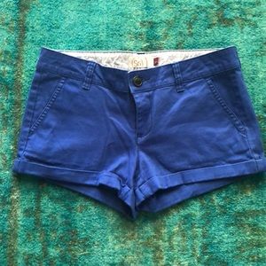 Royal blue shorts